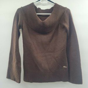 Womens brown off shoulder Hurley Sweater size 4